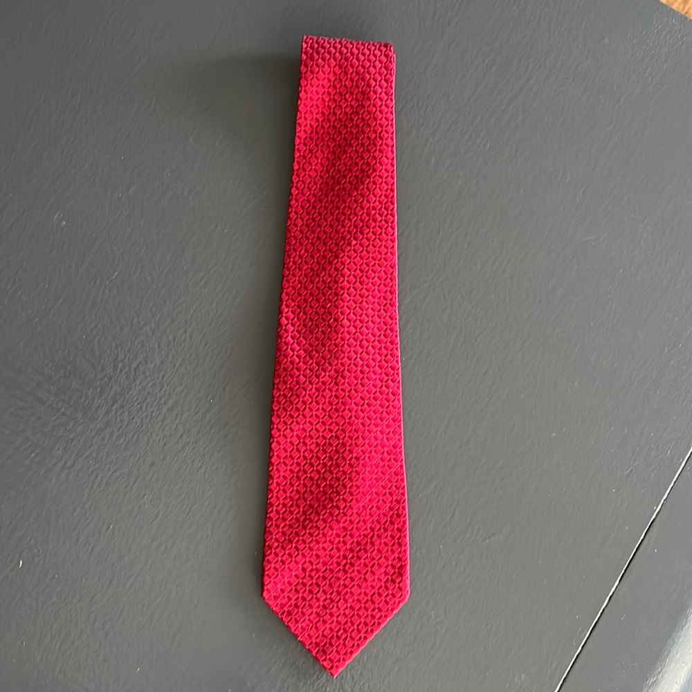 Charvet Red Silk Tie ♥️